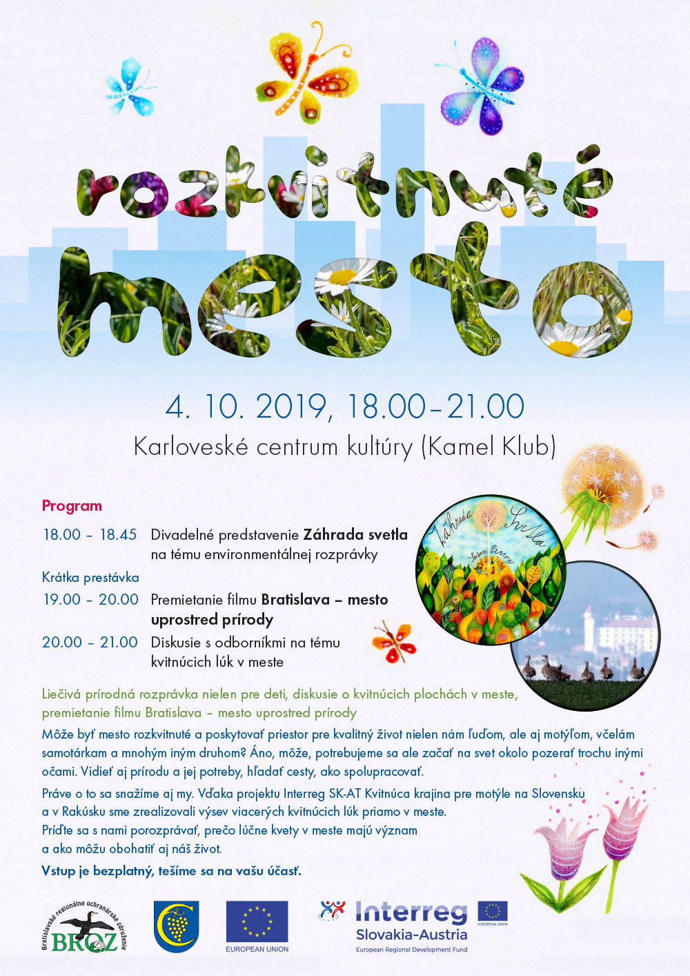 rozkvitnute mesto A4 Karlovka